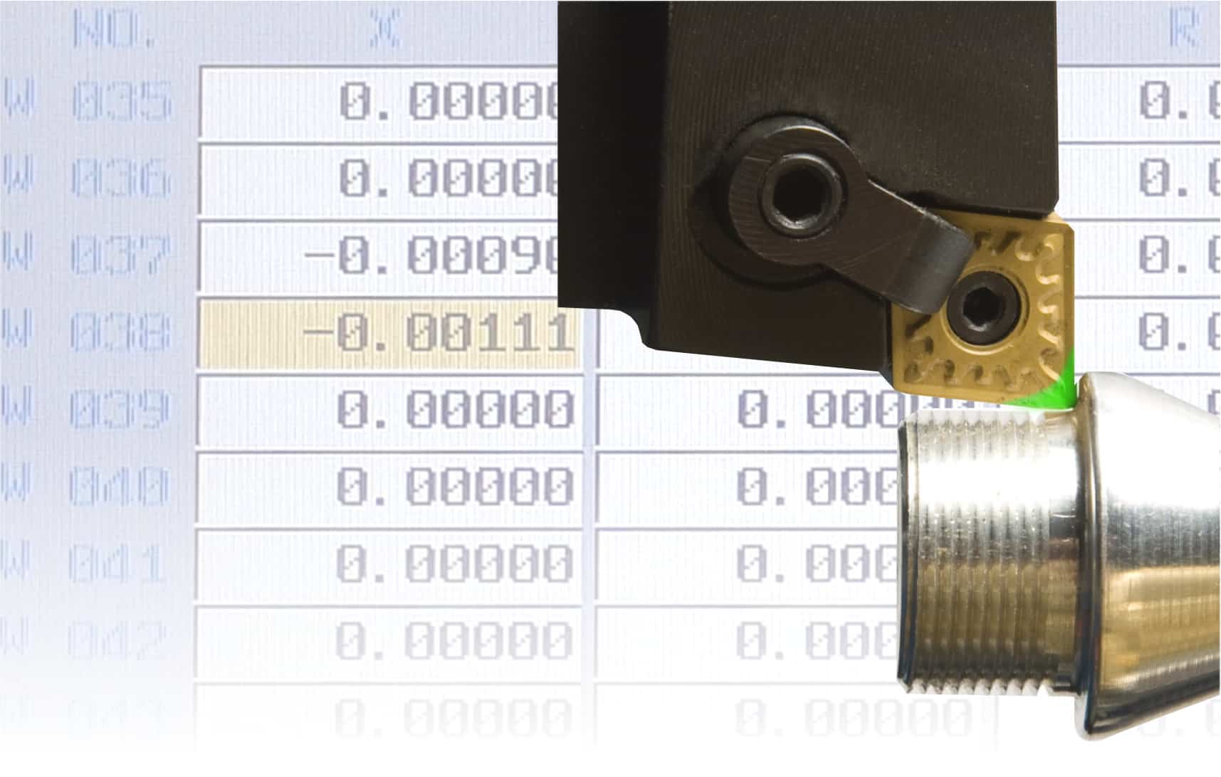 AutoComp Features close up of tool
