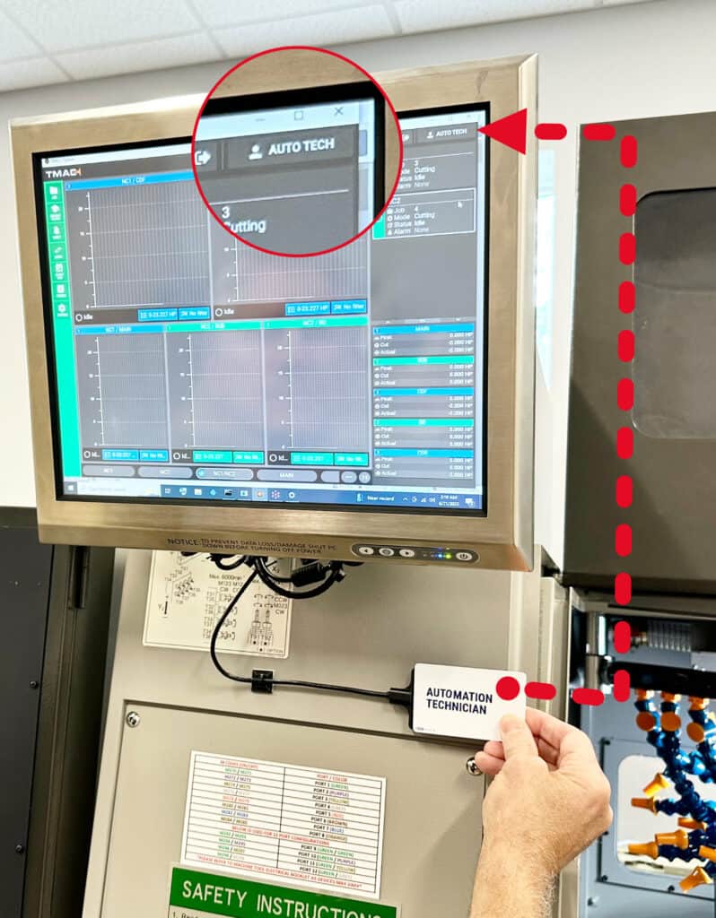 RFID Operator Authentication for CNC Machining Applications